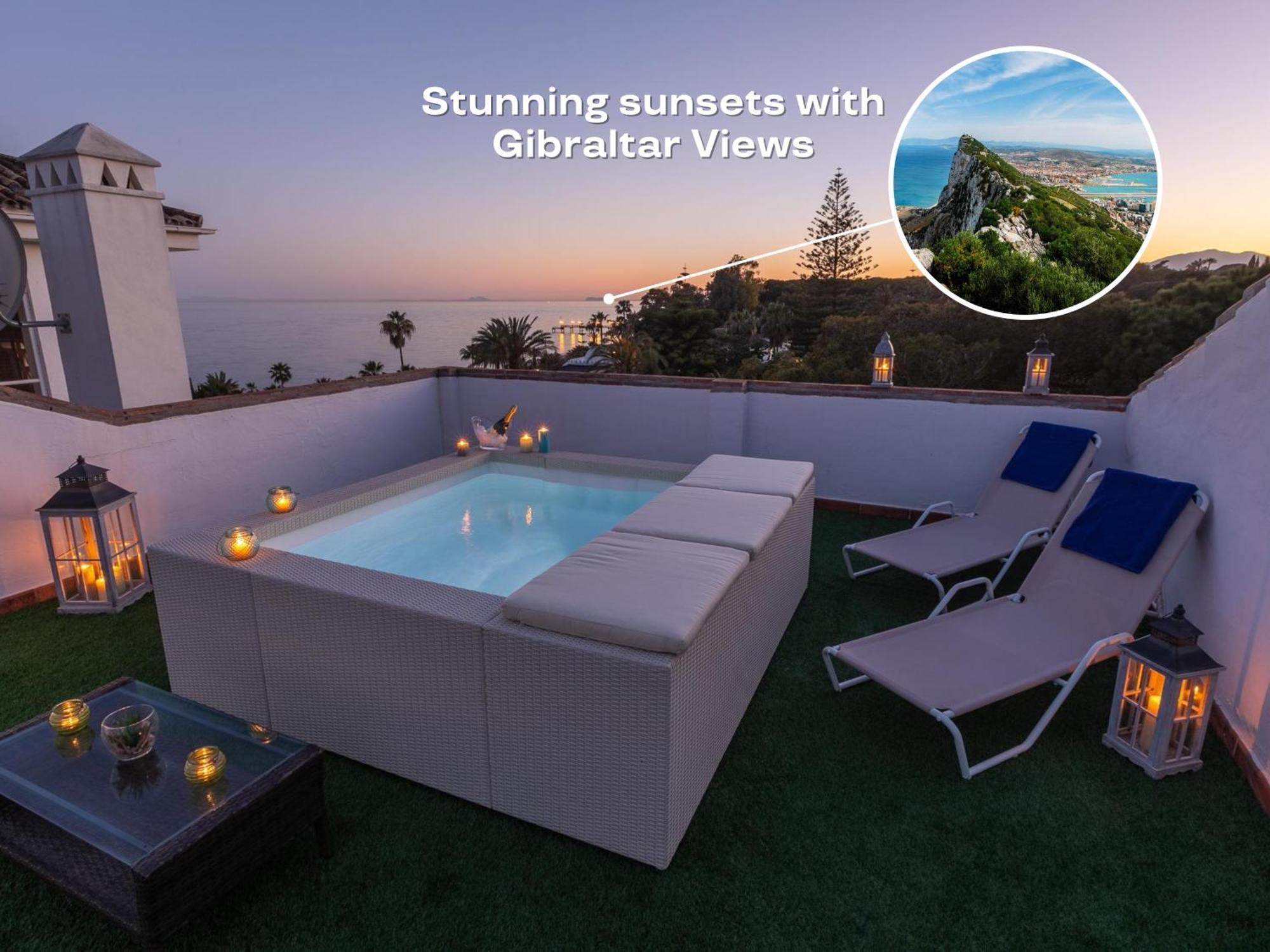 Vacation I Canas Beachfront Haven, Sea View, Jacuzzi, Golden Mile, Duplex Penthouse, 24-7 Security Apartment